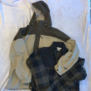 Columbia 3-in-1 Waterproof Interchangeable Jacket - Size Medium